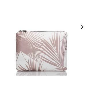 ALOHA Collection Small Day Palms Pouch in Rose Gold NWOT